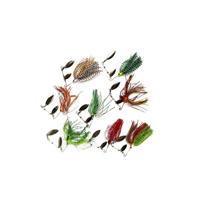 24 X Premium Double Blade Spinnerbaits Spinner Bait Bass Trout Fishing Lures 13G