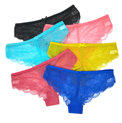 24 X Womens Lace Sexy Bikini Briefs - Undies Coloured Solid Underwear Jocks
