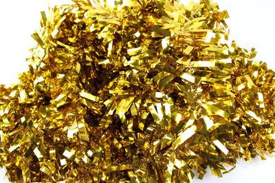 25 X Christmas Tinsel Thick Xmas Garland Tree Decorations - Gold