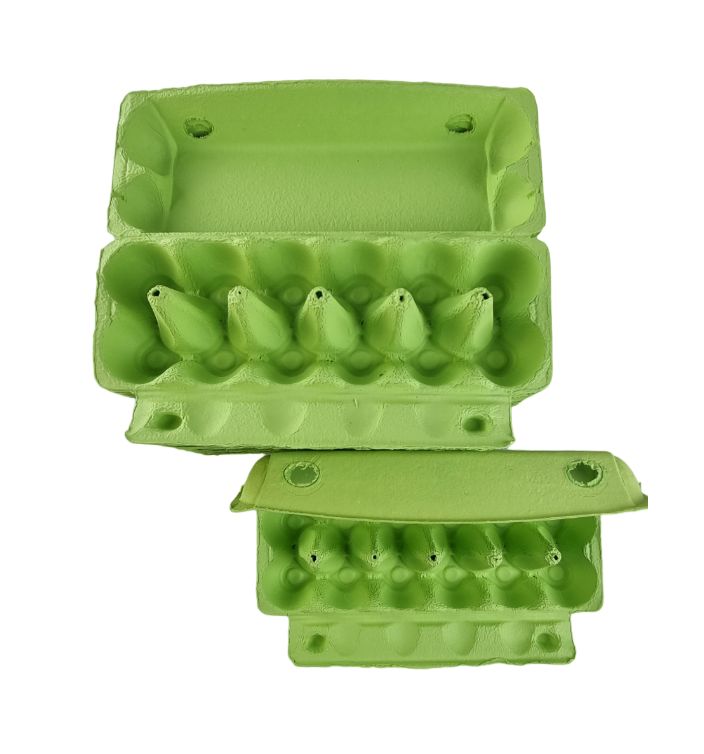 25 X Lime Green Full Dozen Carton 12-Egg Recyclable Egg Cartons