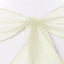 25 X Organza Bows Chair Sashes Wedding Engagement Black White Silver Seat Bow