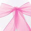 25 X Organza Bows Chair Sashes Wedding Engagement Black White Silver Seat Bow