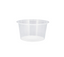 250 X Round Containers 440Ml Clear With Lids Salad Fruit Sauce Food Containers