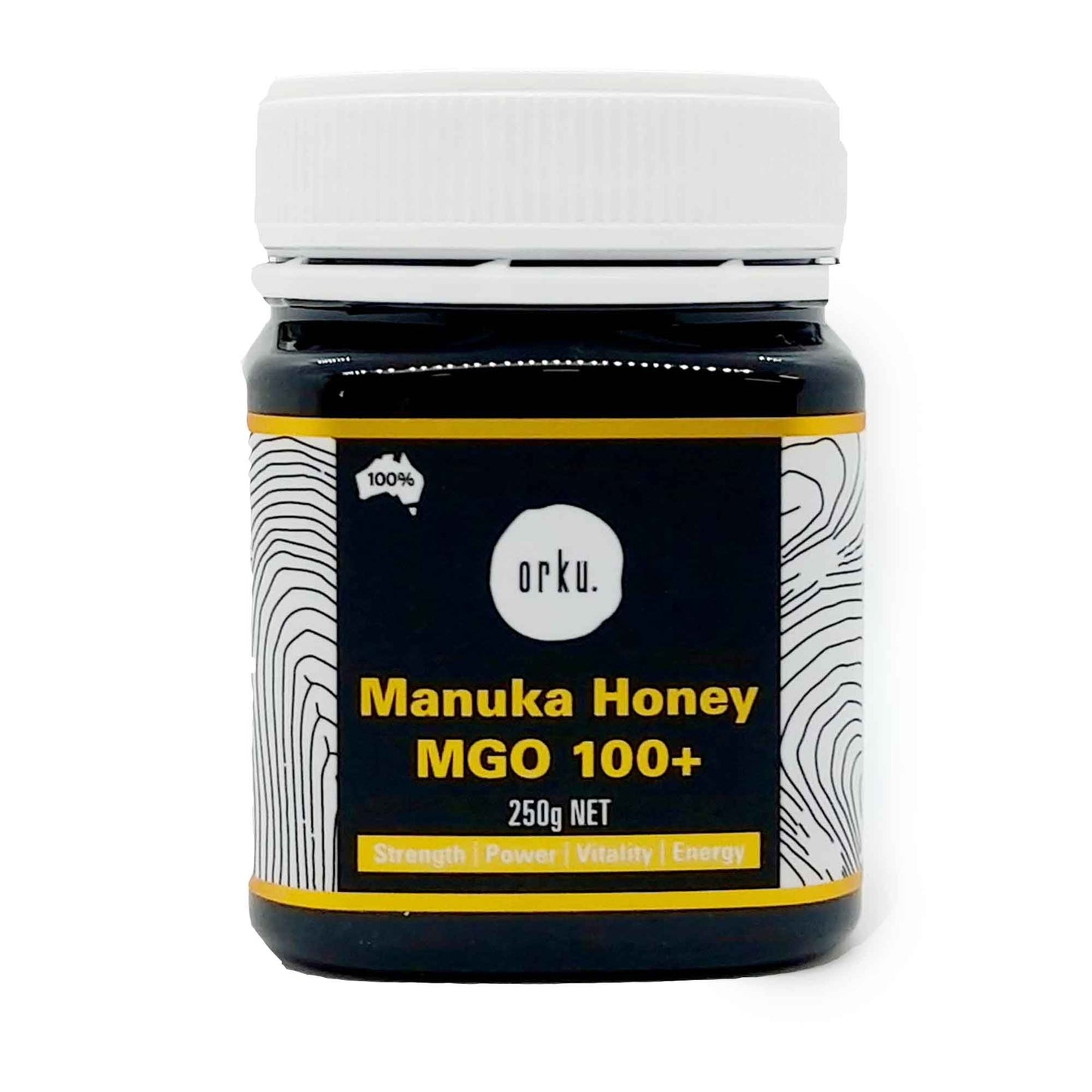 250g MGO 100+ Australian Manuka Honey - 100% Raw Natural Pure Jelly Bush