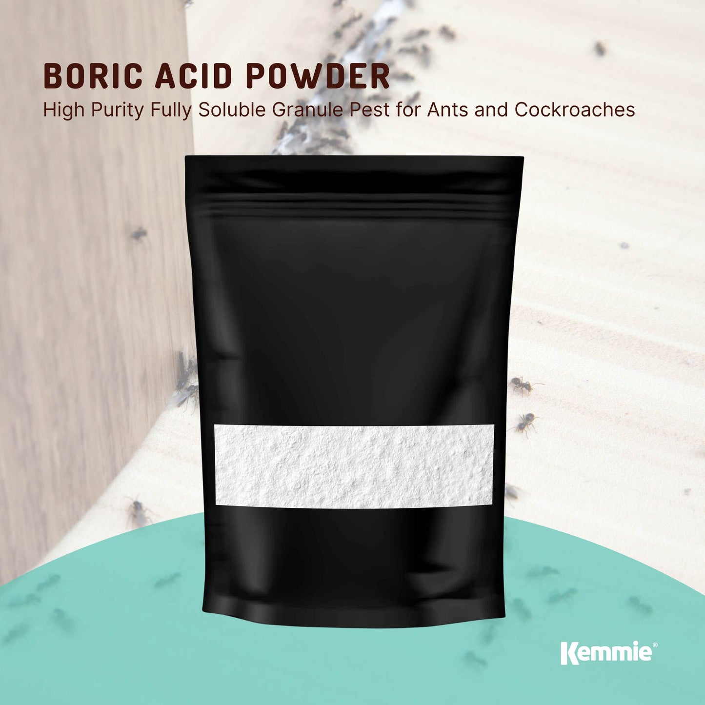 2Kg Boric Acid Powder High Purity Fully Soluble Granule Pest Ant Cockroaches