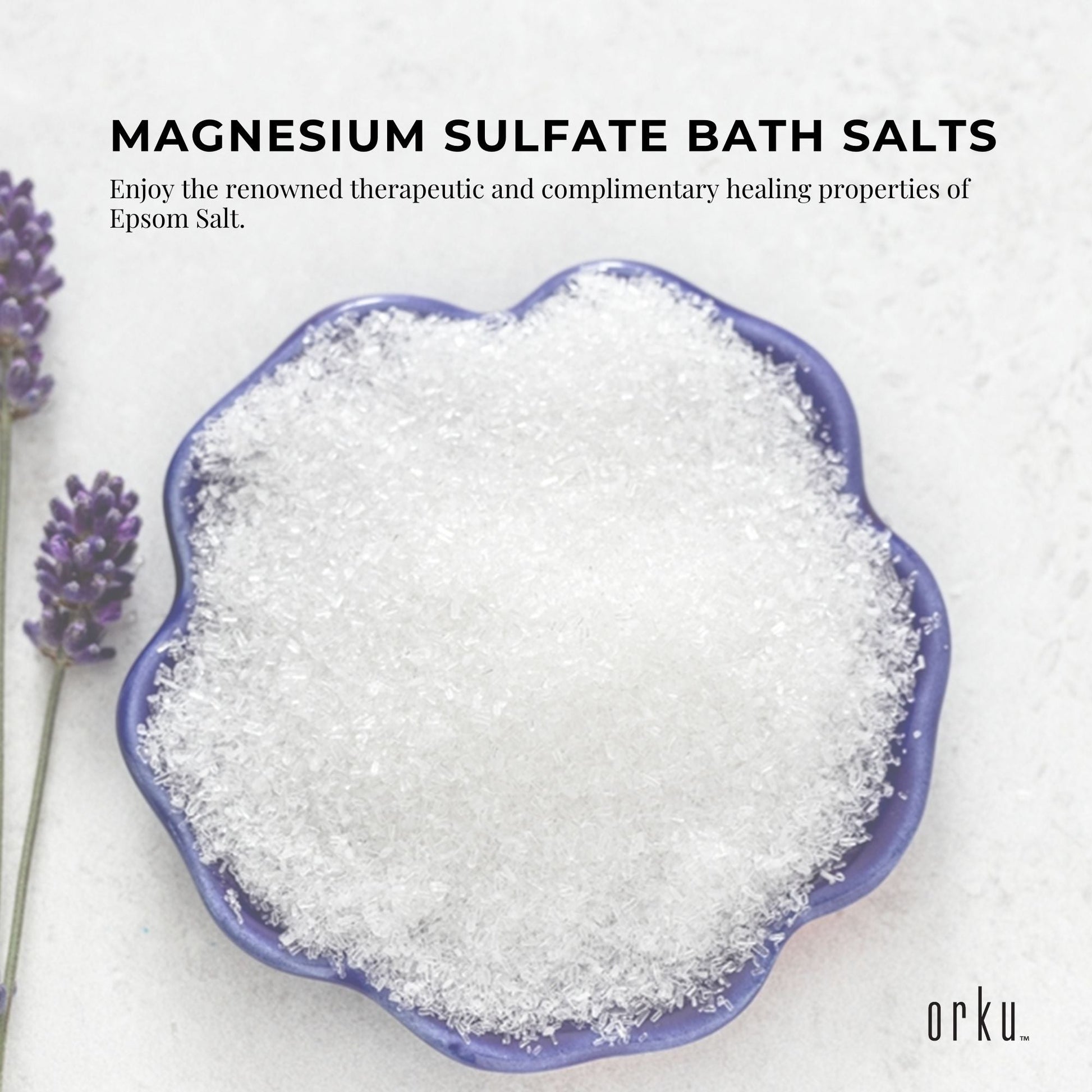 2Kg Epsom Salt - Magnesium Sulphate Bath Salts For Skin Body Baths Sulfate