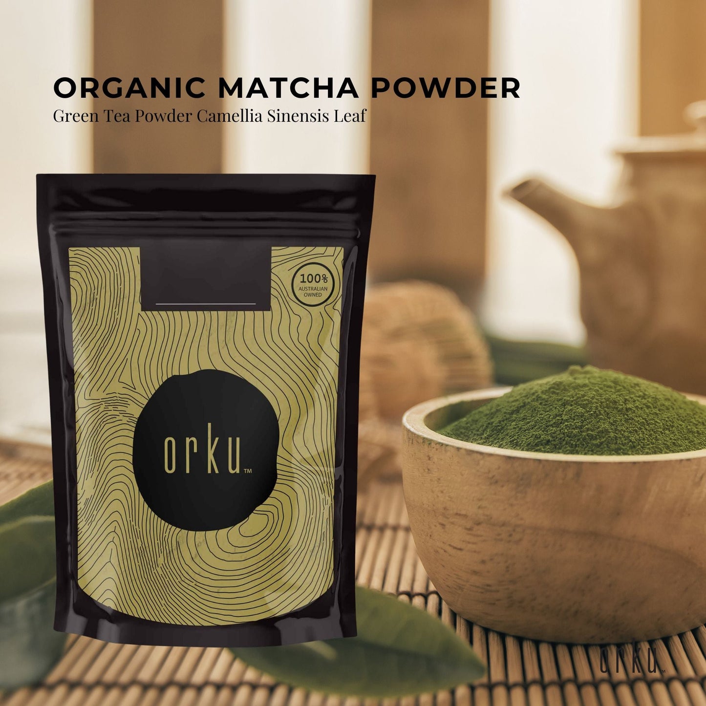 2Kg Organic Matcha Green Tea Powder Camellia Sinensis Leaf Supplement