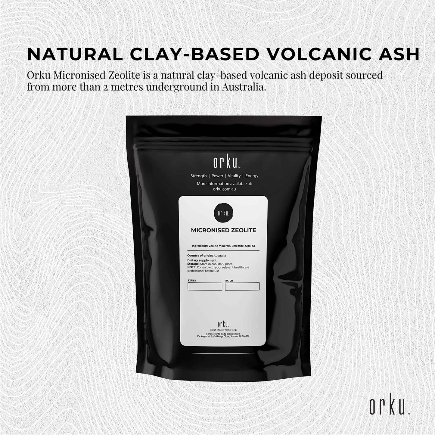 1Kg Pure Micronised Zeolite Powder Mineral - Micronized Volcamin Clinoptilolite