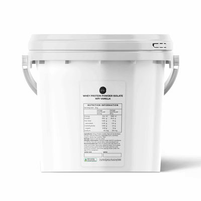 2Kg Whey Protein Powder Isolate - Vanilla Shake WPI Supplement Bucket