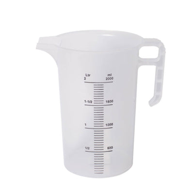 2L Measuring Jug Heavy Duty Clear Plastic Propylene Food Grade BPA 5 Pro-Jug