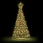 2.1M Christmas Tree LED Solar Warm Jingle Jollys