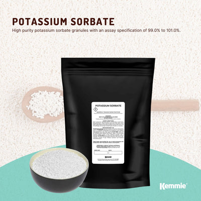 Kemmie 400g Potassium Sorbate Granules E202 Preservative Cosmetic Brewing