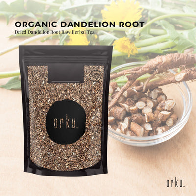Orku Organic Dandelion Root - Dried Raw Herbal Tea