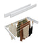 Tatibah Wall Mounted Washing Line - Foldable 5m Clothes Drying Rack