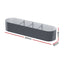 2x Green Fingers Raised Garden Bed 320X80X56cm Oval Planter Box