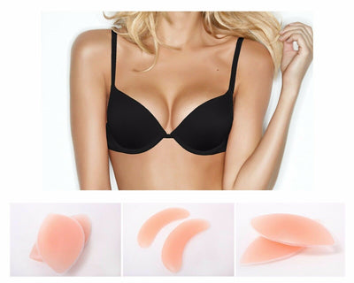 3 Pack Set X Womens Push Up Silicone Bra Inserts Breast Cleavage Chicken Fillets