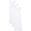 3 Pack X Bonds Baby Ribbed Singlets Vest White