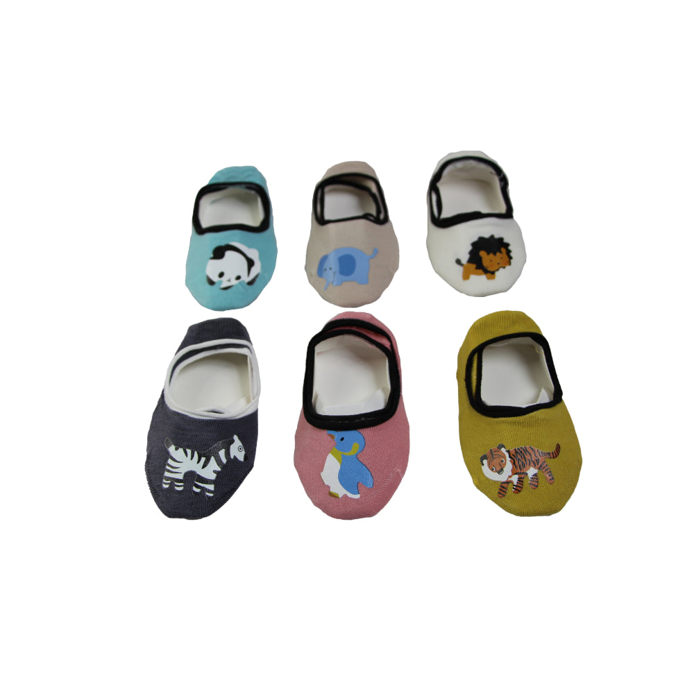 3 Pairs X Baby Kids Toddler Footlets Animals Boys Girls Cotton Anti Slip Socks