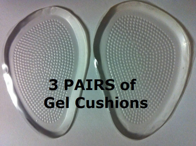 3 Pairs X Silicone Gel Cushions Women Wearing High Heel Shoes Feet Party