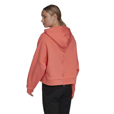 3 x Adidas Womens Pink/White Graphic Back Comfy Back-Zip Hoodie