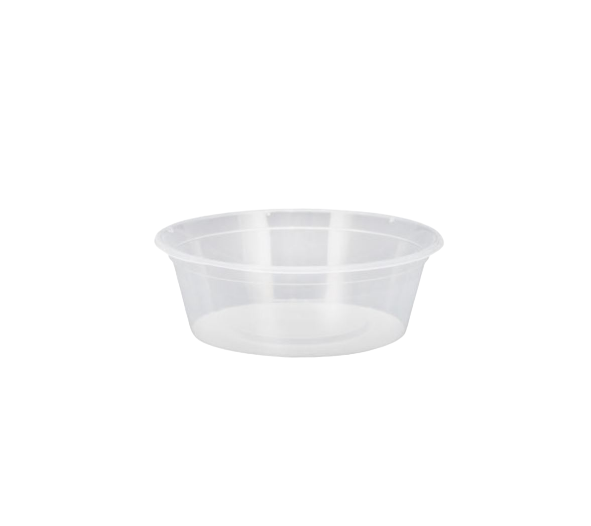 300 X Round Containers 225Ml Clear With Lids Salad Fruit Sauce Food Containers