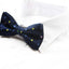 Mens Navy With Coloured Polka Dots Patterned Bow Tie