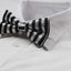 Mens Black & White Vertical Stripes Patterned Bow Tie