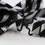 Mens Thick Black & White Diagonal Stripes Patterned Bow Tie