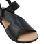 Womens Hush Puppies Nizki Black Sandals Casual Leather Shoes