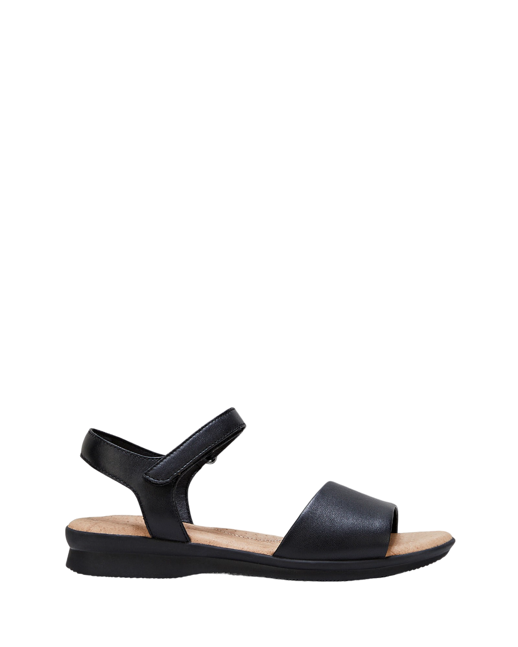 Womens Hush Puppies Nigella Pl Black Sandals Slip On Shoes