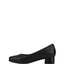 Womens Hush Puppies The Low Square Black Work Heel Shoes