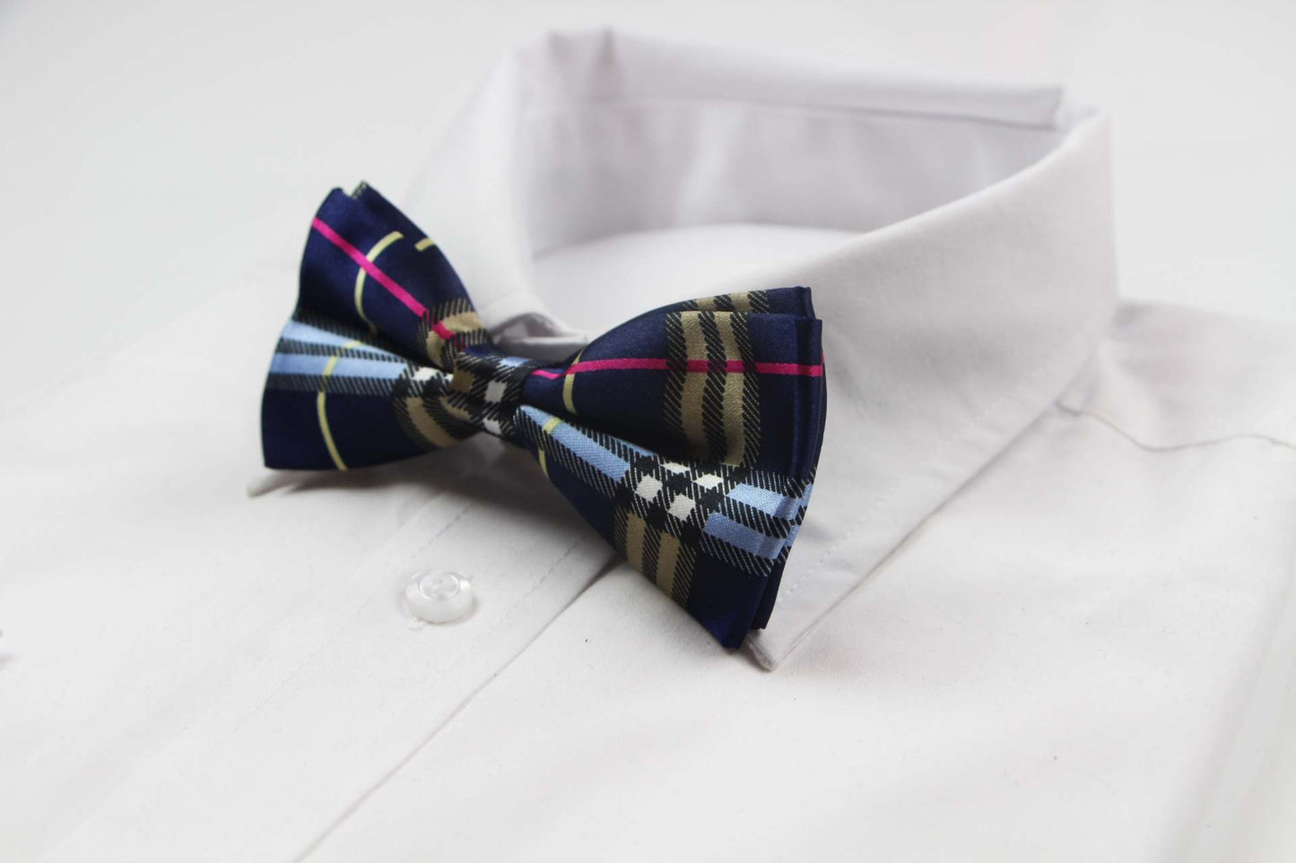 Mens Multicoloured Patterned Bow Tie