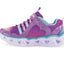 Kids Skechers Heart Lights Rainbow Lux Purple/Multi Girls Light Up Sneakers