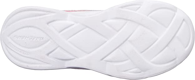 Kids Skechers Twisty Brights - Mystical Bliss Silver/Multi Comfy Running Shoe