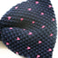 Mens Navy With Pink Knitted Bow Tie