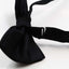 5 x Mens Black Plain Coloured Checkered Bow Tie