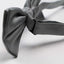 Mens Silver Plain Coloured Checkered Bow Tie