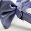 Mens Lavender Plain Coloured Checkered Bow Tie