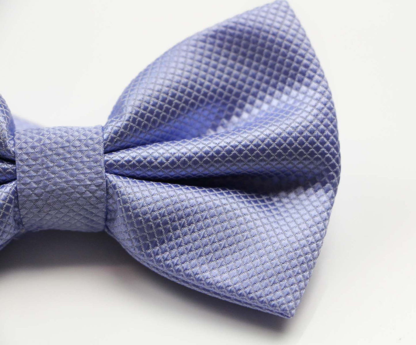 Mens Lavender Plain Coloured Checkered Bow Tie