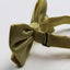 Mens Honey Yellow Plain Coloured Checkered Bow Tie