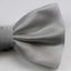 Mens White Plain Coloured Checkered Bow Tie