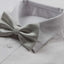 Mens White Plain Coloured Checkered Bow Tie