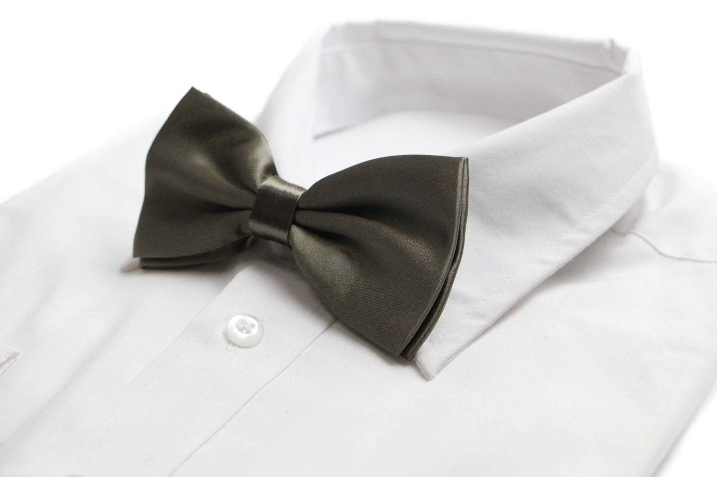 Mens Café Solid Plain Colour Bow Tie