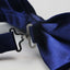 Mens Midnight Blue Solid Plain Colour Bow Tie