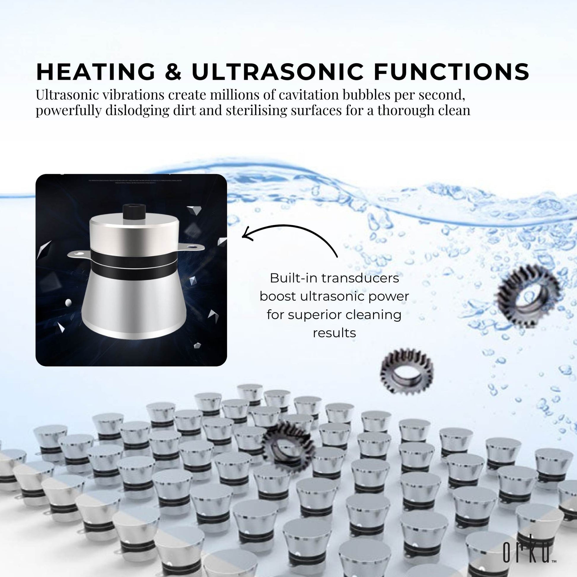 30L Digital Ultrasonic Cleaner Jewelry Ultra Sonic Bath Degas Parts Cleaning