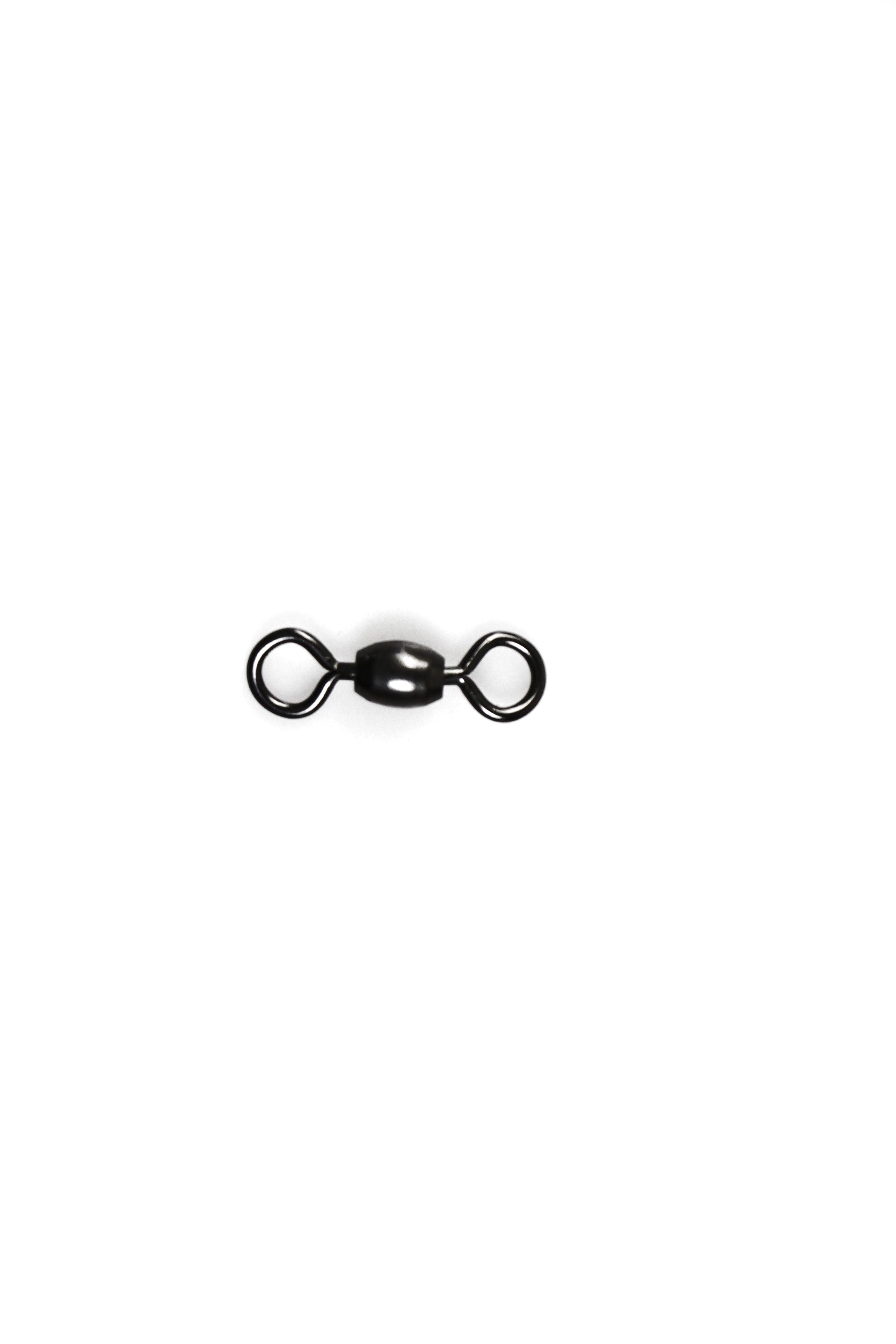 30Pcs X Black Brass Barrel Fishing Swivel Ball Bearing Tackle Swivels