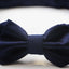 Mens Navy Diamond Shaped Checkered Bow Tie