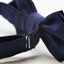 Mens Navy Diamond Shaped Checkered Bow Tie