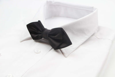 Mens Dark Brown Diamond Shaped Checkered Bow Tie