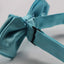 Mens Sky Blue Diamond Shaped Checkered Bow Tie